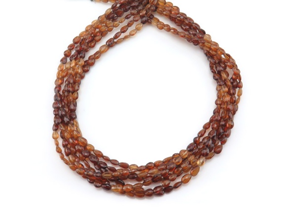 AA Spessartine Garnet Faceted Pear Beads 5mm ~ 14'' Strand